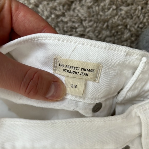 Madewell Perfect Straight Jean size 28 White - Picture 3 of 5